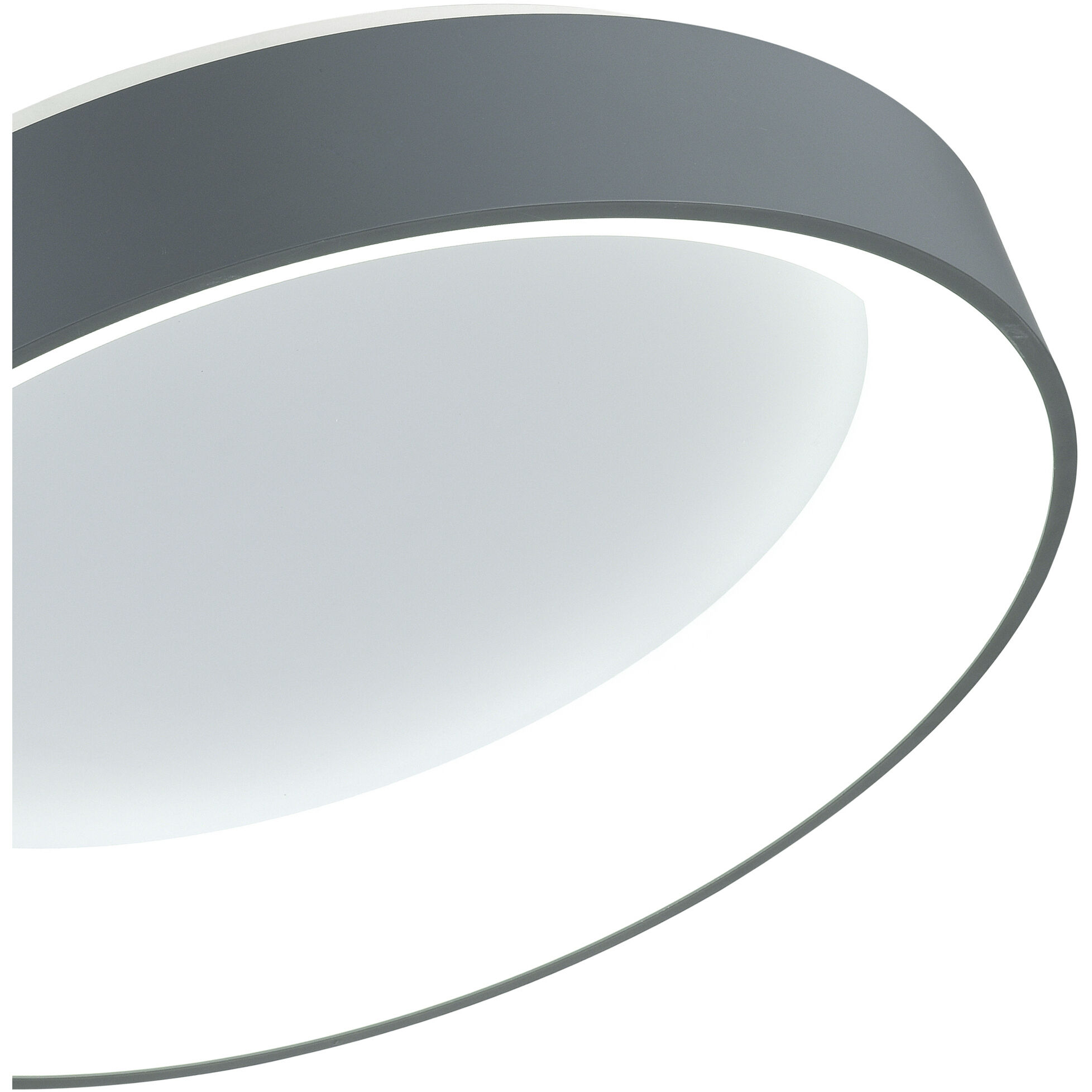Arenal LED 24 inch Grey and White Drum Shade Flush Mount Ceiling Light in Gray and White