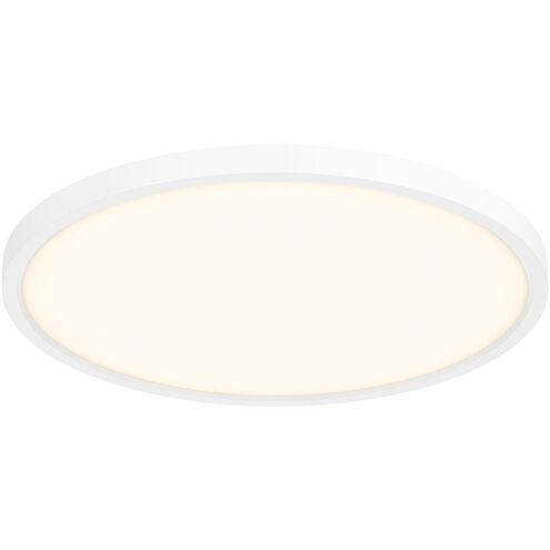 Slim 2 inch White Flush Mount Ceiling Light, Round