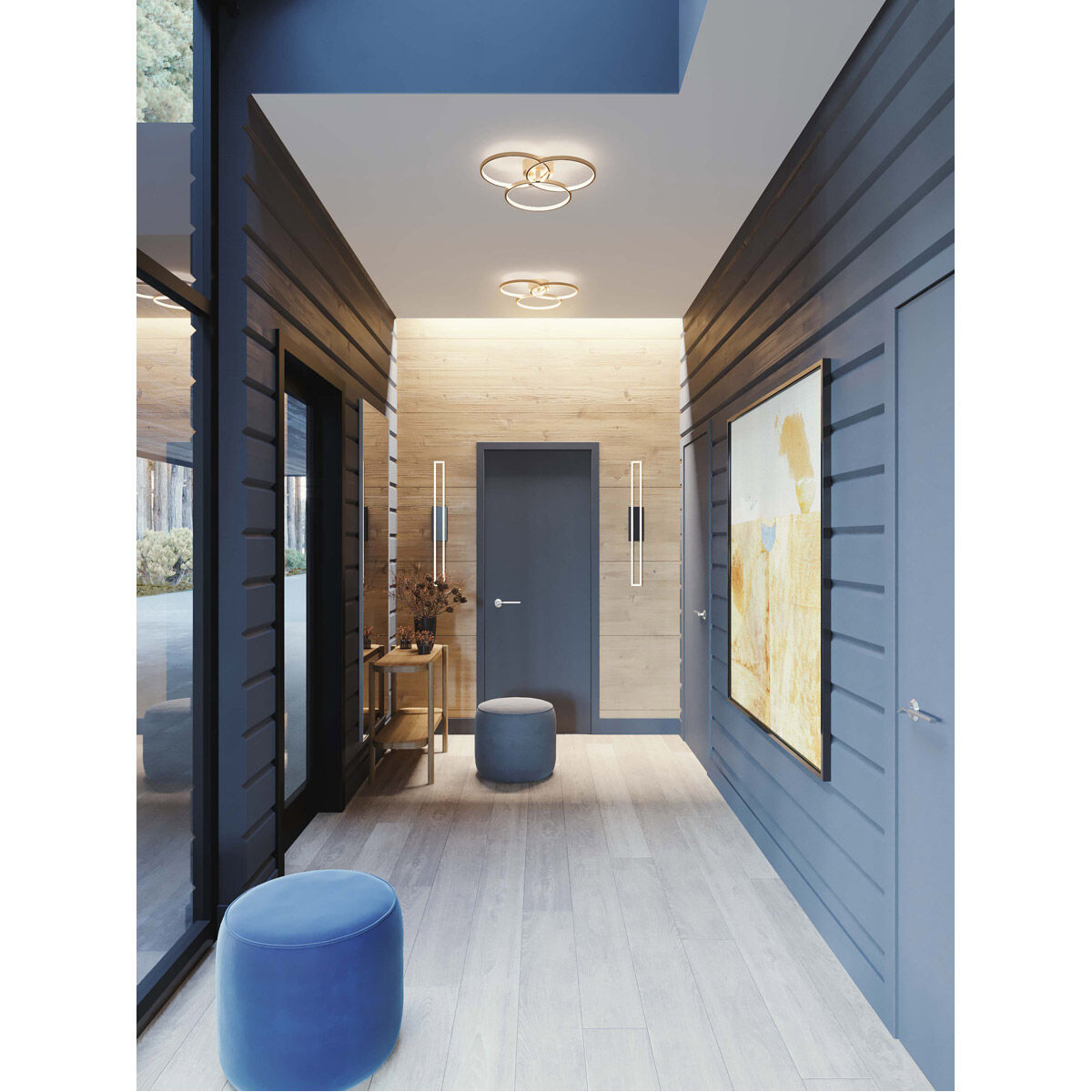 Orion LED 15.75 inch Polished Chrome Flush Mount Ceiling Light