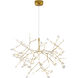 Canada LED 38.6 inch Gold Chandelier Ceiling Light