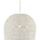Piero 3 Light 22.25 inch White Chandelier Ceiling Light, Medium