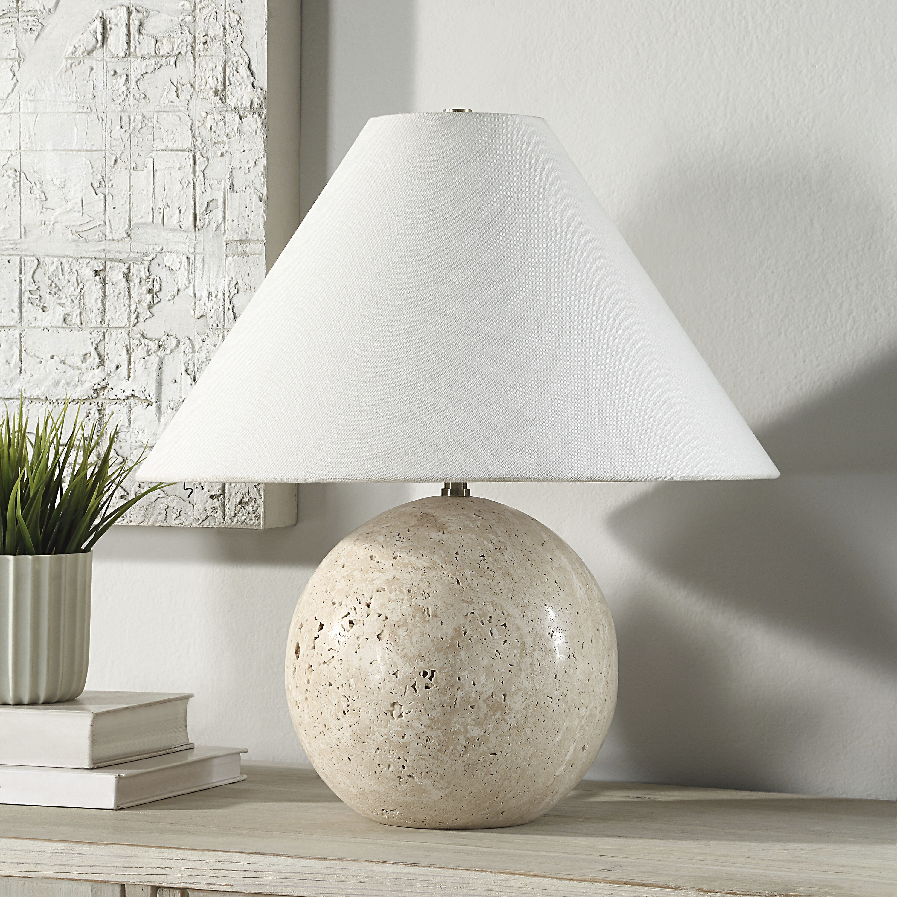 Assen 19 inch 8.5 watt Cream Table Lamp Portable Light