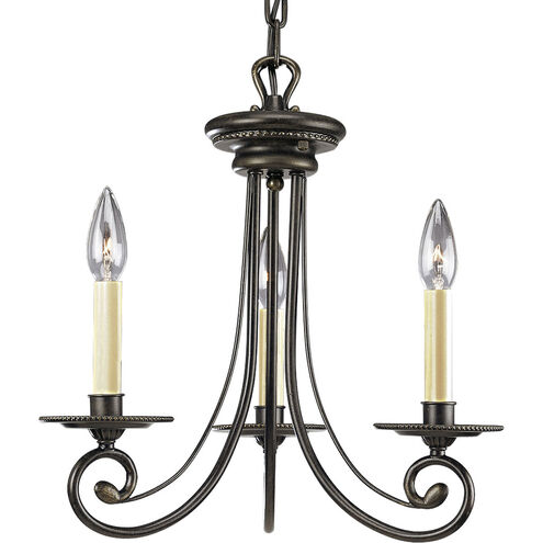 Bradford 3 Light 16 inch Forged Bronze Chandelier Ceiling Light
