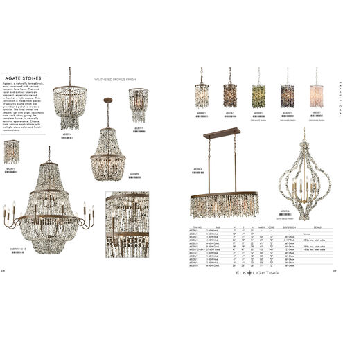 Agate Stones 1 Light 6 inch Beige Mini Pendant Ceiling Light