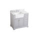 Franklin 36 X 22 X 35 inch Grey Bathroom Vanity Cabinet