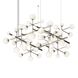 Nebula LED 61 inch Satin Nickel Chandelier Ceiling Light in Add 20 ft. Cord