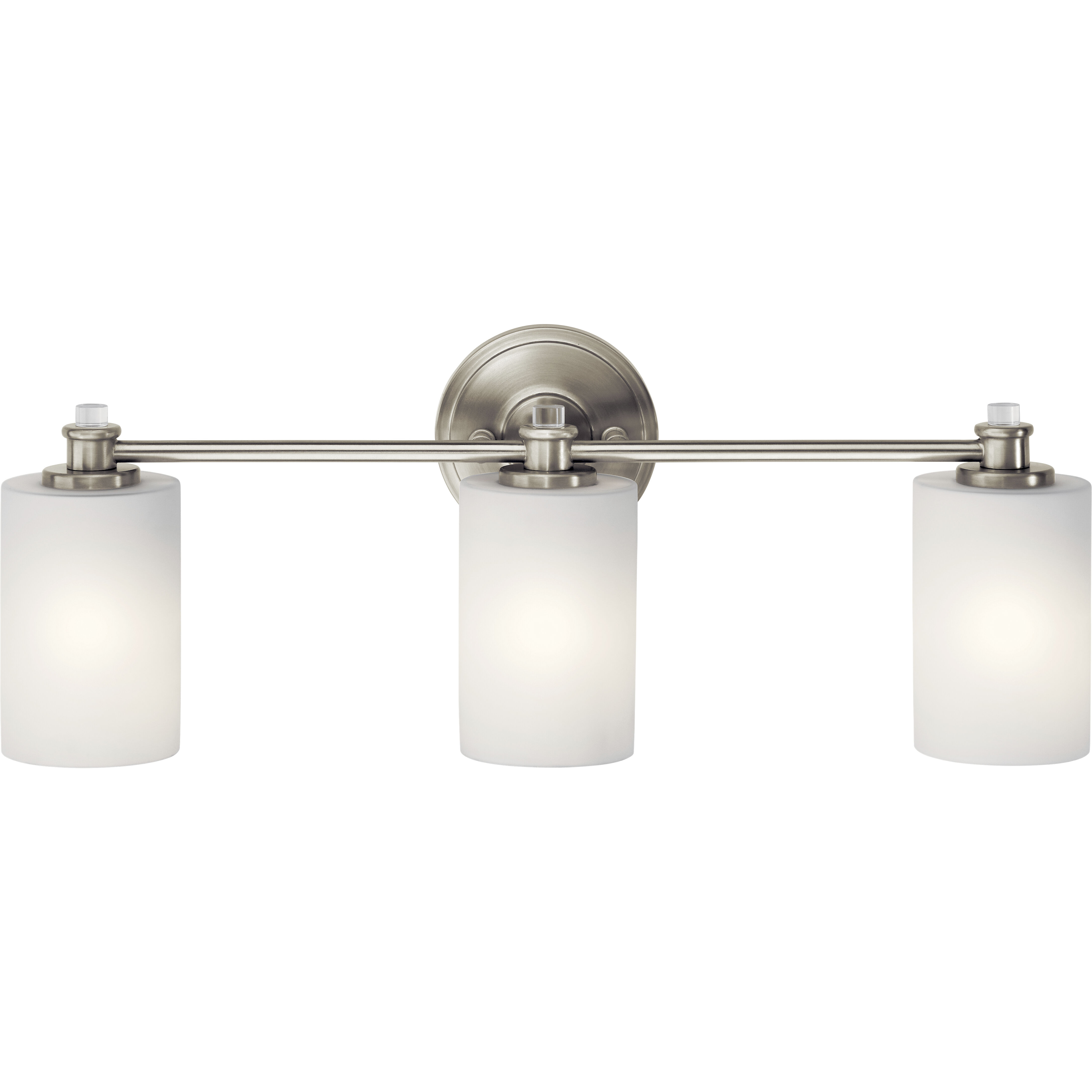 Joelson 3 Light 24 inch Brushed Nickel Wall Mt Bath 3 Arm Wall Light in Incandescent