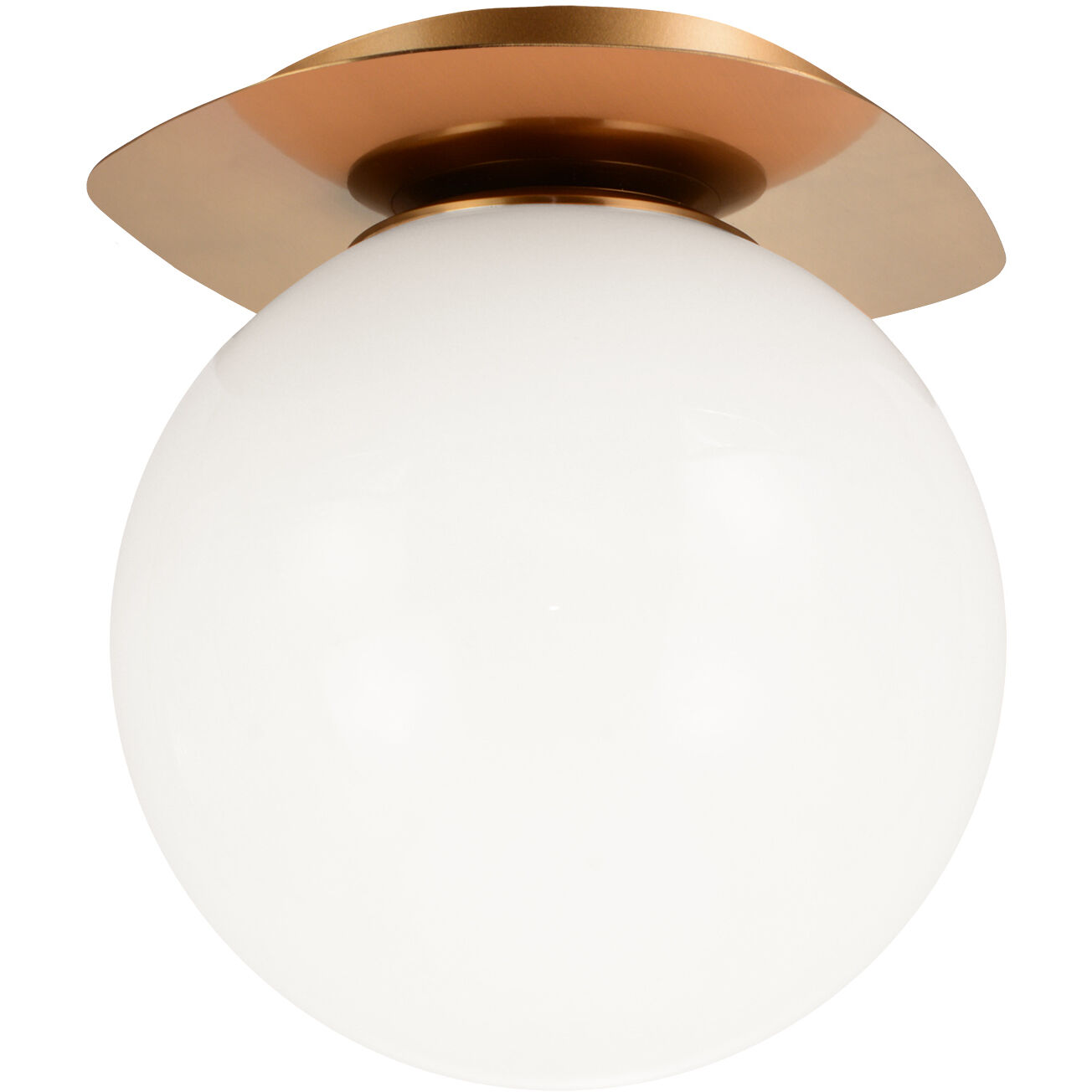 Razz 1 Light 7.5 inch Aged Gold Brass Flush Mount Ceiling Light