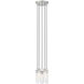 Beau 5 Light 12 inch Brushed Nickel Chandelier Ceiling Light