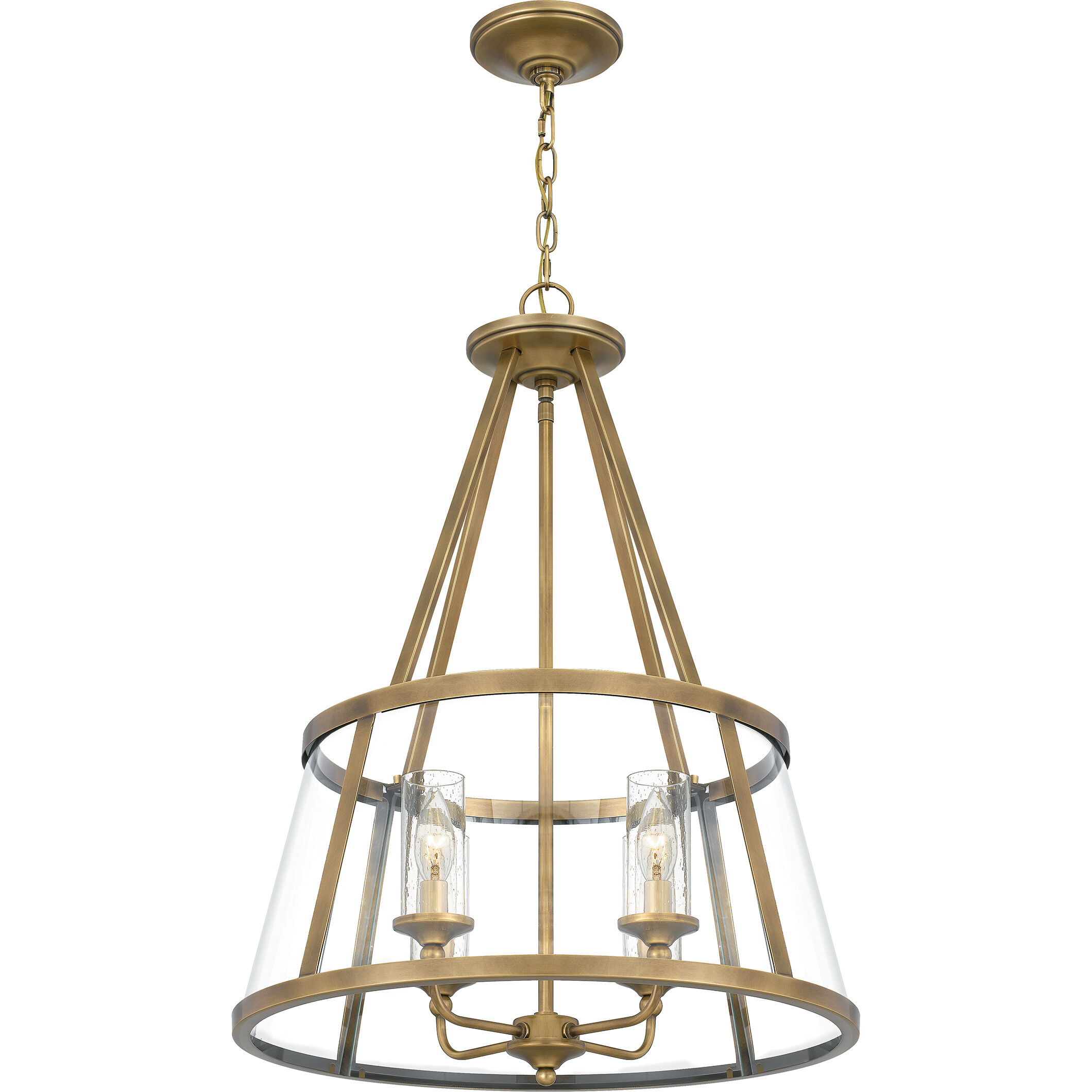 Barlow 4 Light 20 inch Weathered Brass Pendant Ceiling Light