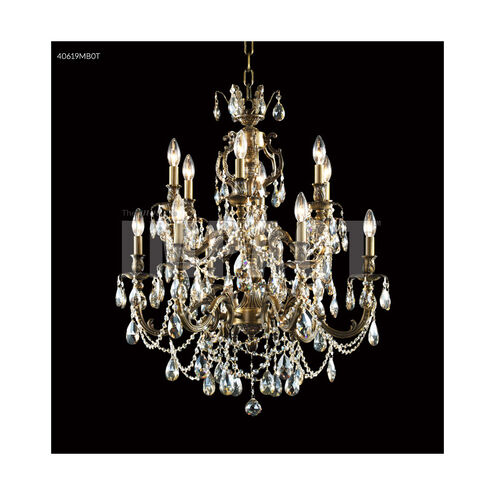 Brindisi 12 Light 28 inch Monaco Bronze Crystal Chandelier Ceiling Light