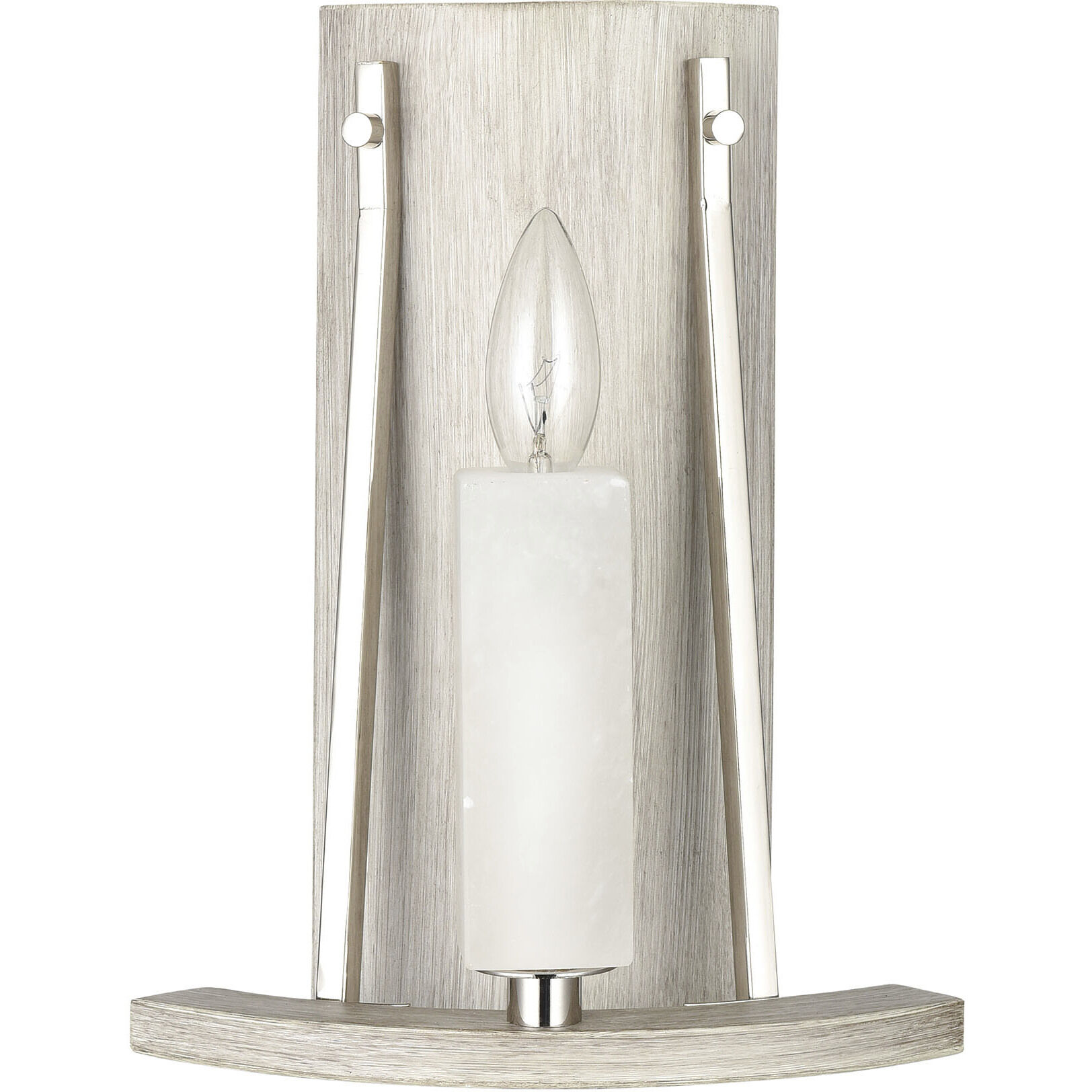 White Stone Sconce Wall Light