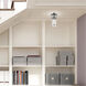 Hillcrest 1 Light 5 inch Brushed Nickel Semi-Flush Mount Ceiling Light