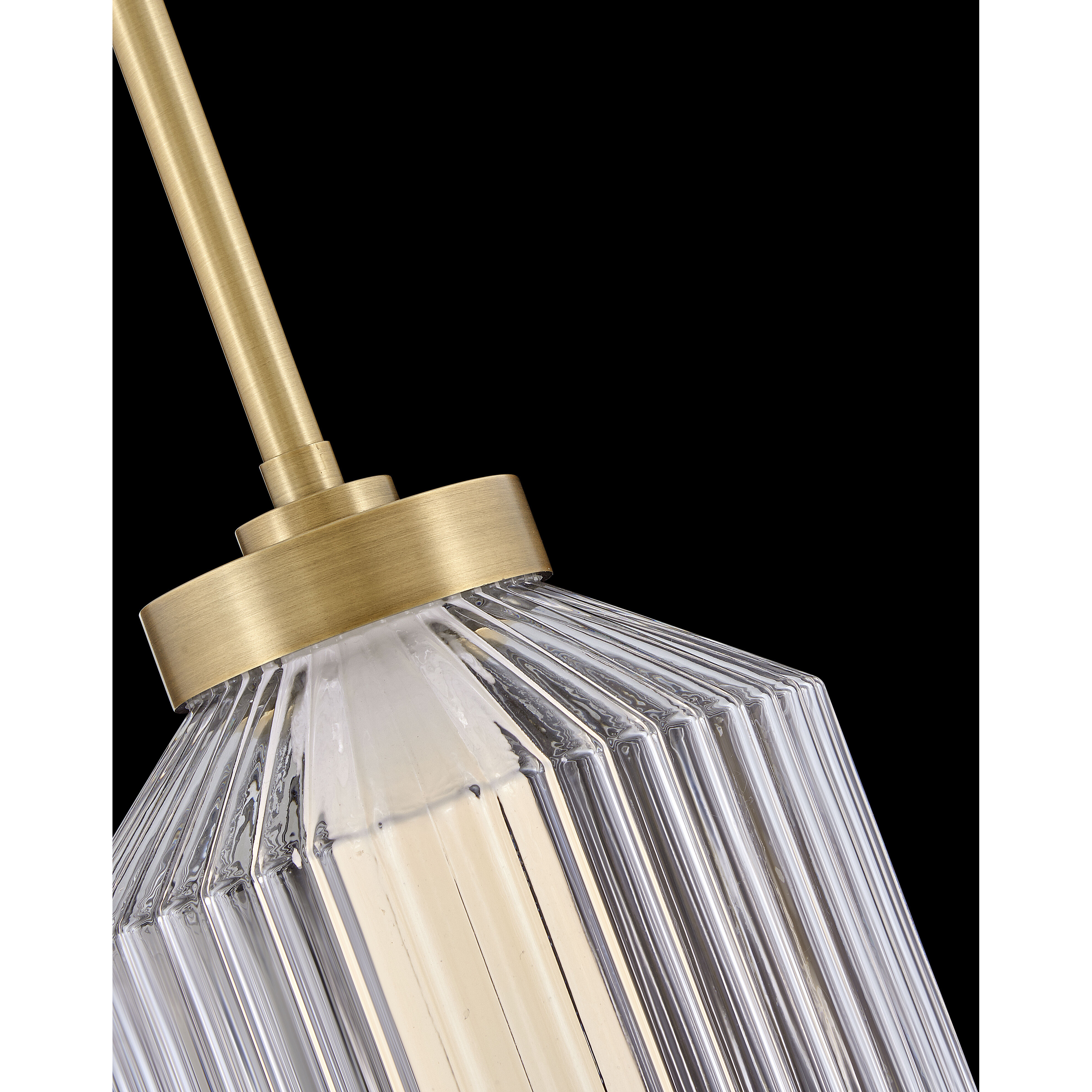 Reign LED 8 inch Lacquered Brass Pendant Ceiling Light, Sconce
