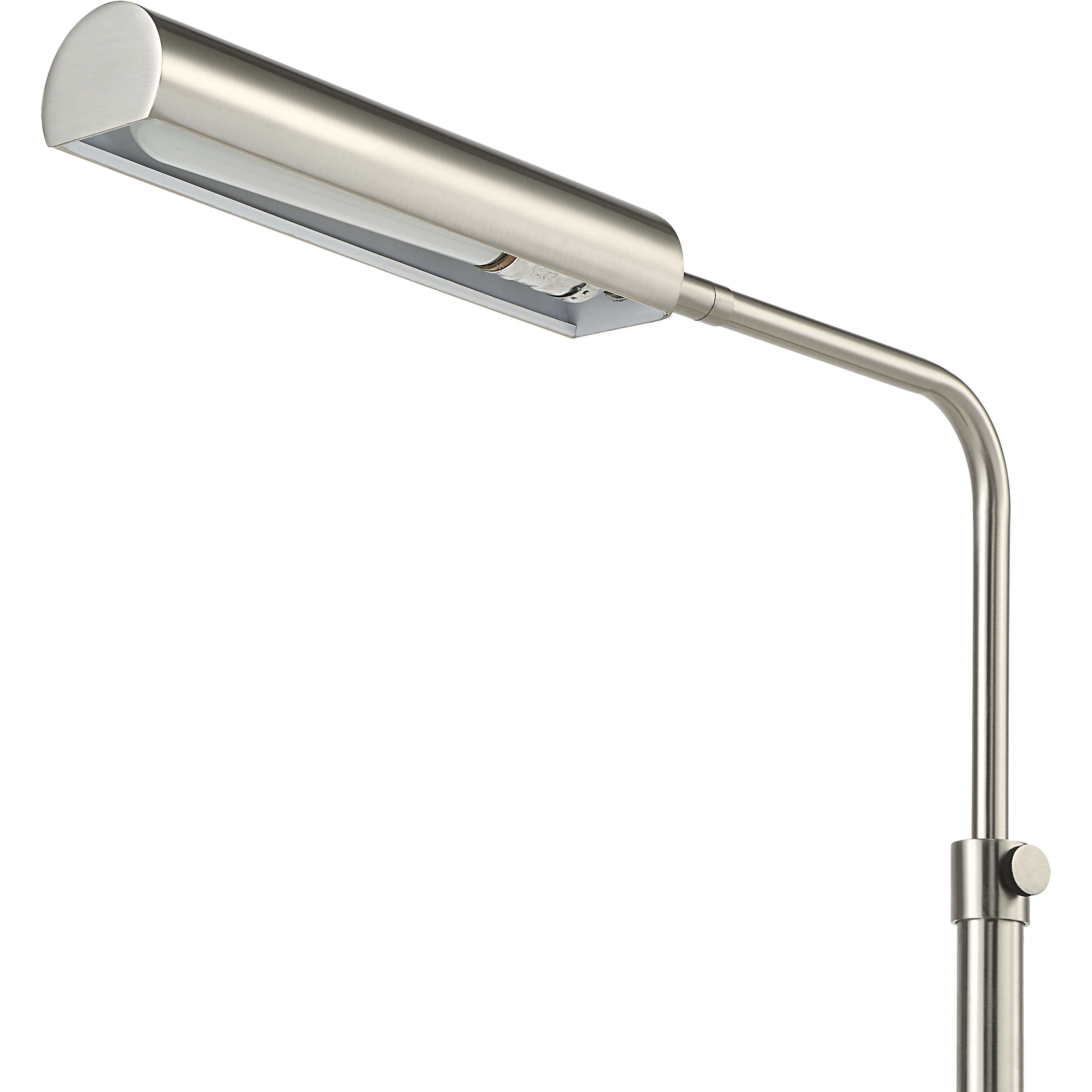 Karima 44.5 inch 40.00 watt Plated  Satin Nickel Floor Lamp Portable Light