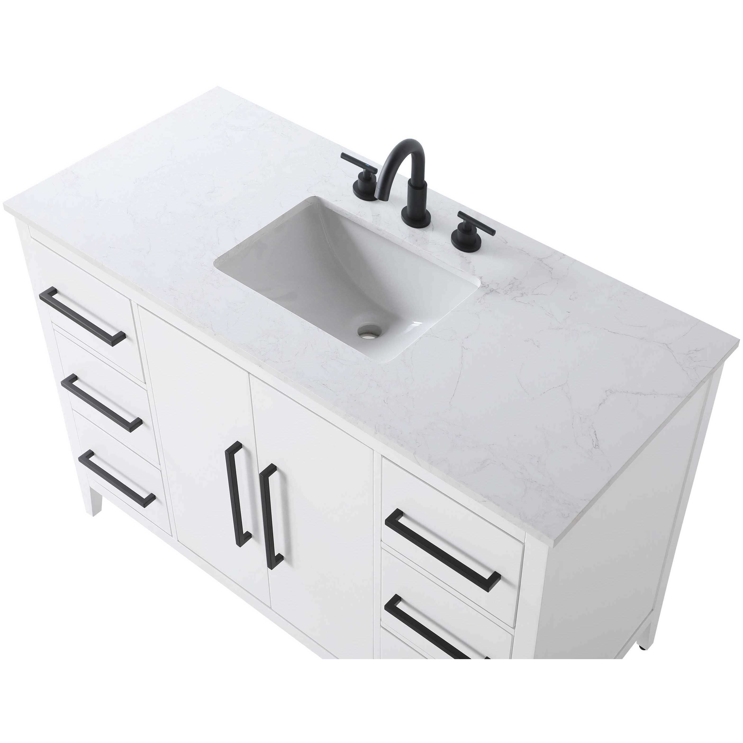 Millie 48 X 35 inch White Bathroom Vanity Cabinet