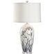 Ruth's Garden 24 inch 100.00 watt White/Cream and Blue Table Lamp Portable Light