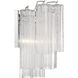 Addis Bath Wall Light in Tronchi Glass Clear