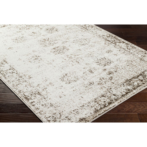 Monte Carlo 86.61 X 62.99 inch Ivory/Dark Brown/Light Brown/Charcoal Machine Woven Rug in 5.25 x 7.25
