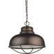 Ansen 1 Light 17 inch Oil Rubbed Bronze Pendant Ceiling Light