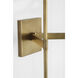 Waterford Blaze Tail Sconce Wall Light in Natural Brass