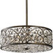 Amherst 6 Light 17 inch Antique Bronze with Clear Chandelier Ceiling Light