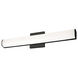 Longitude LED 20 inch Black Bath Vanity Light Wall Light