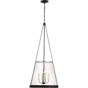 Marie Flanigan Reese LED 20 inch Bronze Pendant Ceiling Light in Clear Glass