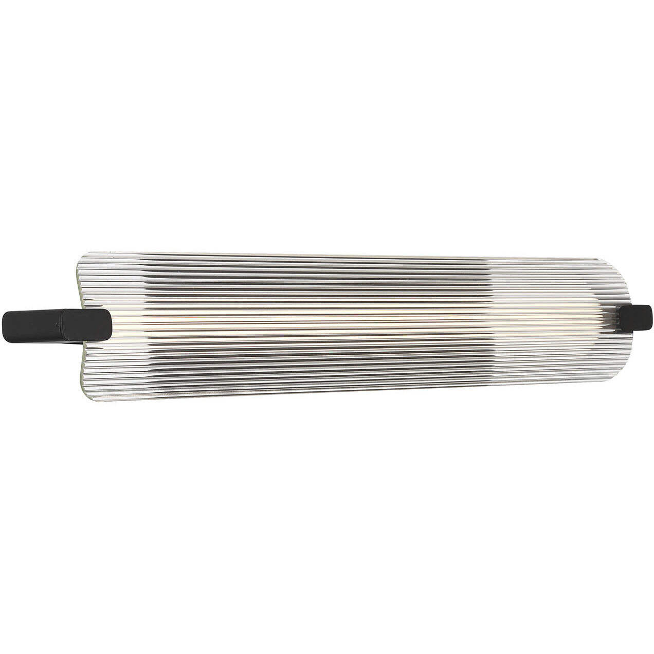 Neoness LED 34.25 inch Matte Black Outdoor Wall Sconce in Clear