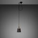Hooked 1.0 LED 5.51 inch Graphite / Brass Pendant Ceiling Light
