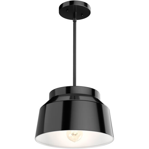 Cranbrook 1 Light 12 inch Matte Black Pendant Ceiling Light