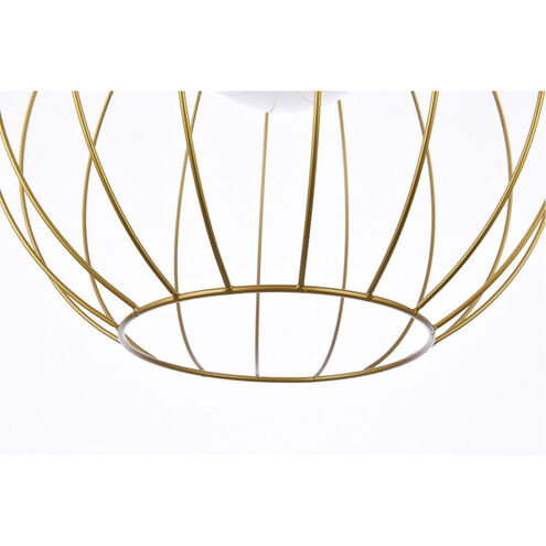 Wetzel 1 Light 16 inch Brass Pendant Ceiling Light