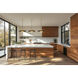 Ludo LED 16 inch Matte Black and Modern Gold Pendant Ceiling Light