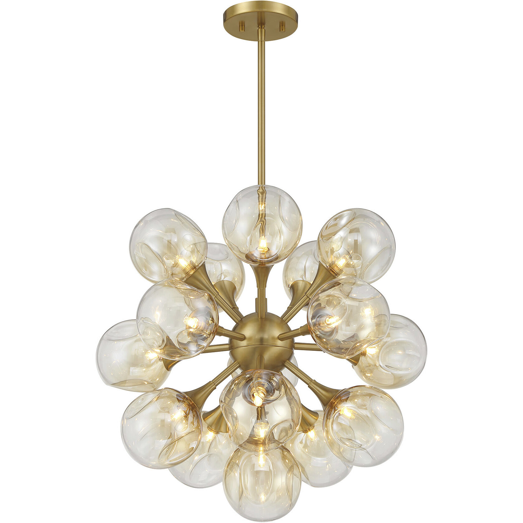 Matisse 16 Light 22 inch Warm Brass Chandelier Ceiling Light