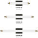 Rollins LED 18 inch Black with Heritage Brass Bath Light Wall Light in Black / Heritage Brass