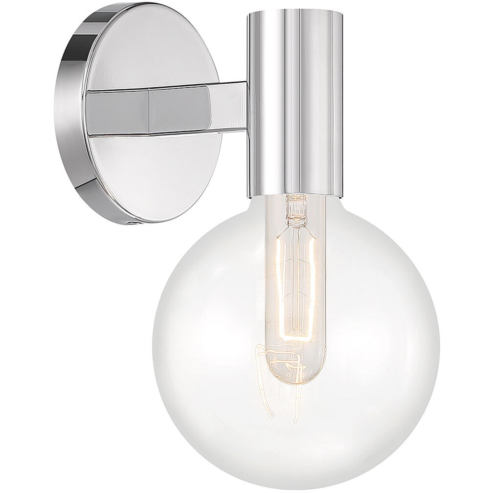 Wright 1 Light 5.75 inch Polished Chrome Wall Sconce Wall Light