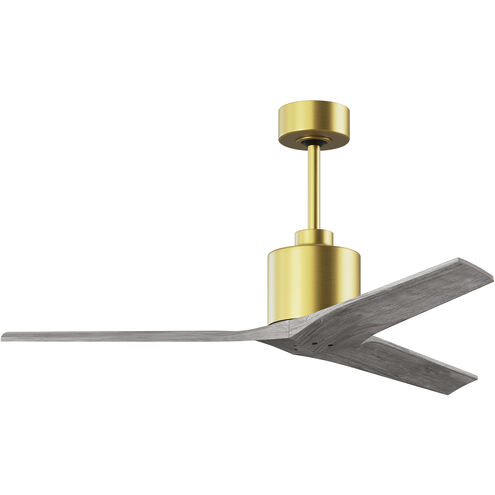Atlas Mollywood 52 inch Brushed Brass with Barn Wood Tone Blades Ceiling Fan