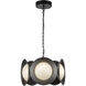 Cleo LED 16 inch Black Chandelier Ceiling Light