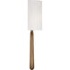 Jori 2 Light 10 inch Aged Brass Bath Vanity Light Wall Light in Aged Brass and Wood