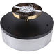 Jenner 3 Light 15 inch Black/Gold Semi-Flush Mount Ceiling Light