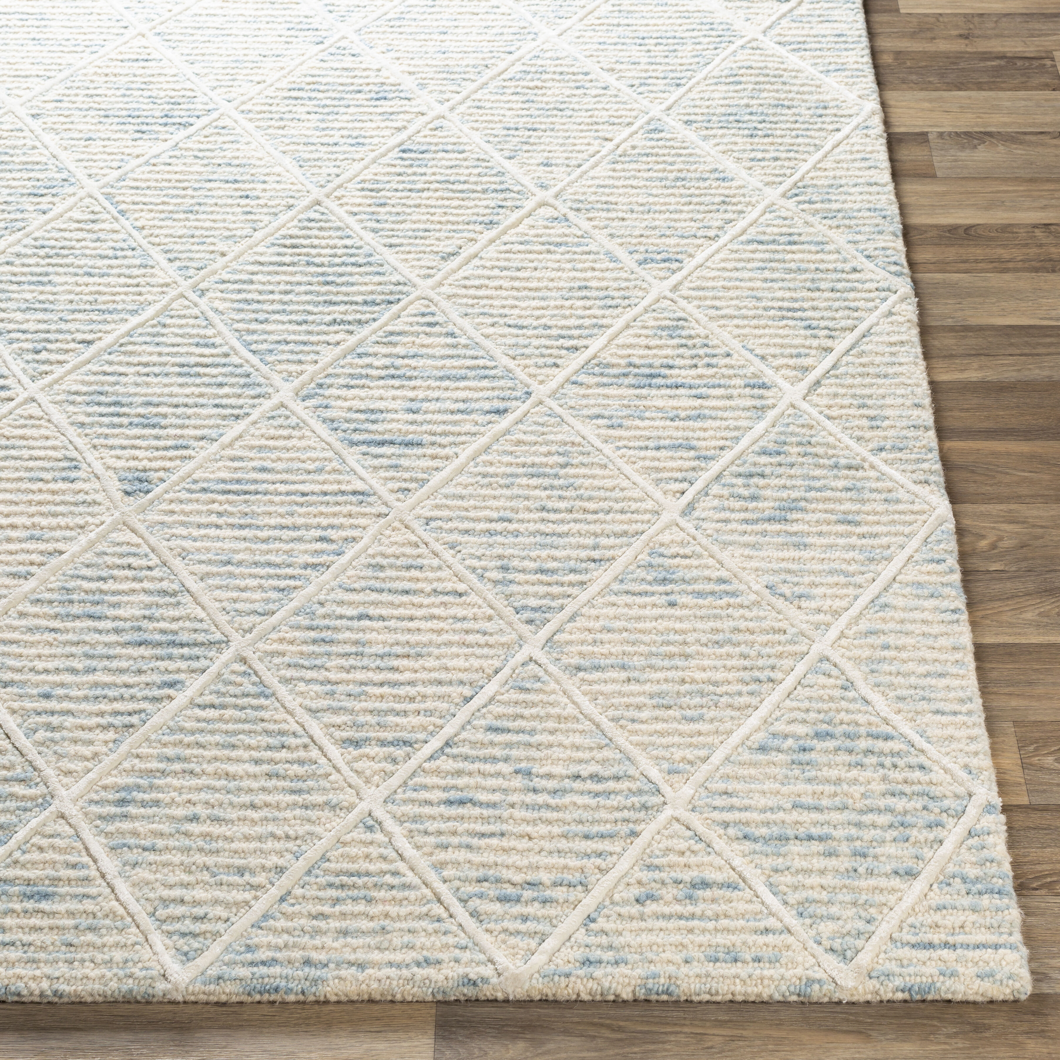 Eaton 36 X 24 inch Pale Blue Rug in 2 x 3, Rectangle