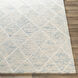 Eaton 120 X 96 inch Pale Blue/Denim/Ivory Handmade Rug in 8 x 10, Rectangle