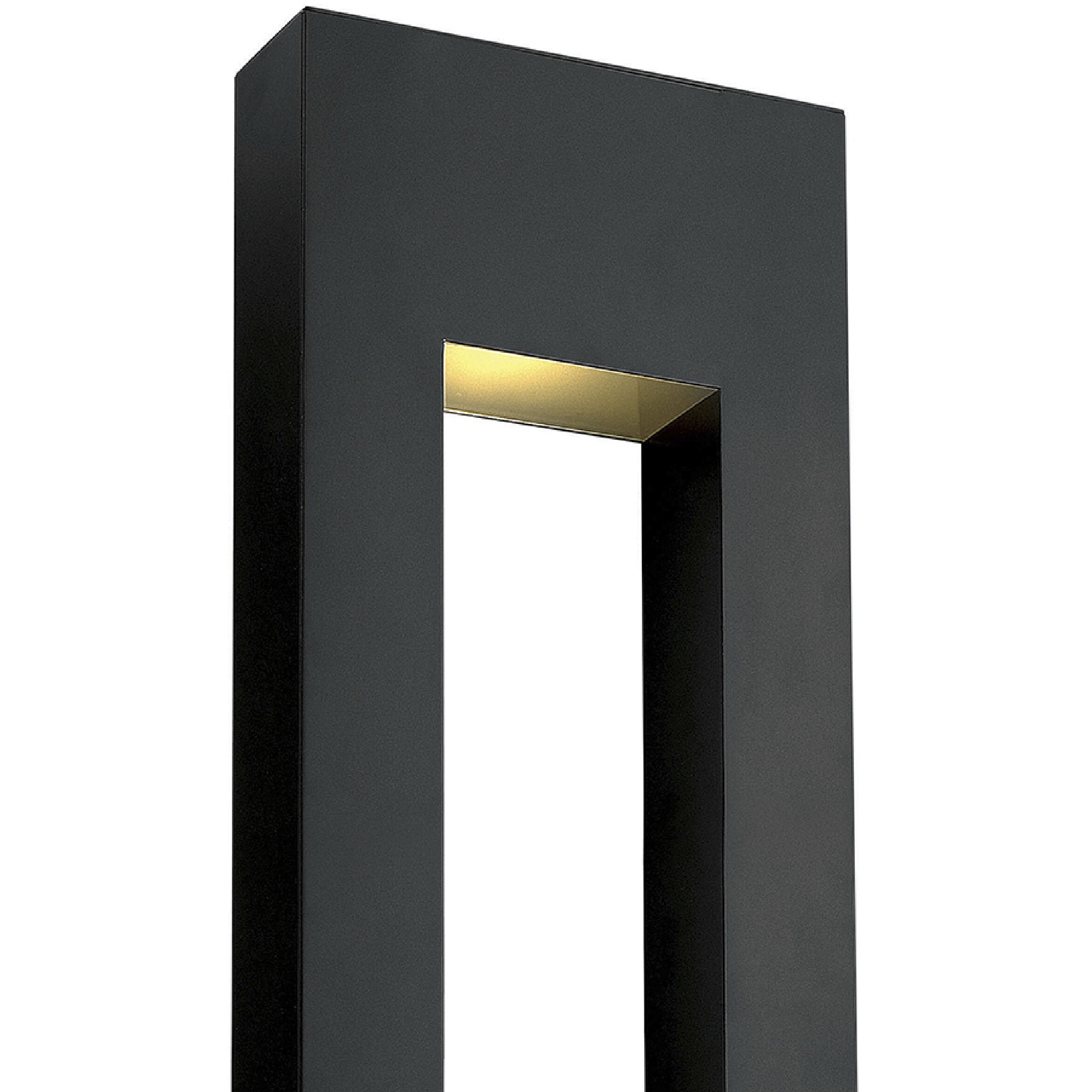 Atlantis LED 36 inch Satin Black Outdoor Wall Mount Lantern Extra Large