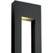 Atlantis LED 36 inch Satin Black Outdoor Wall Mount Lantern, Extra Large