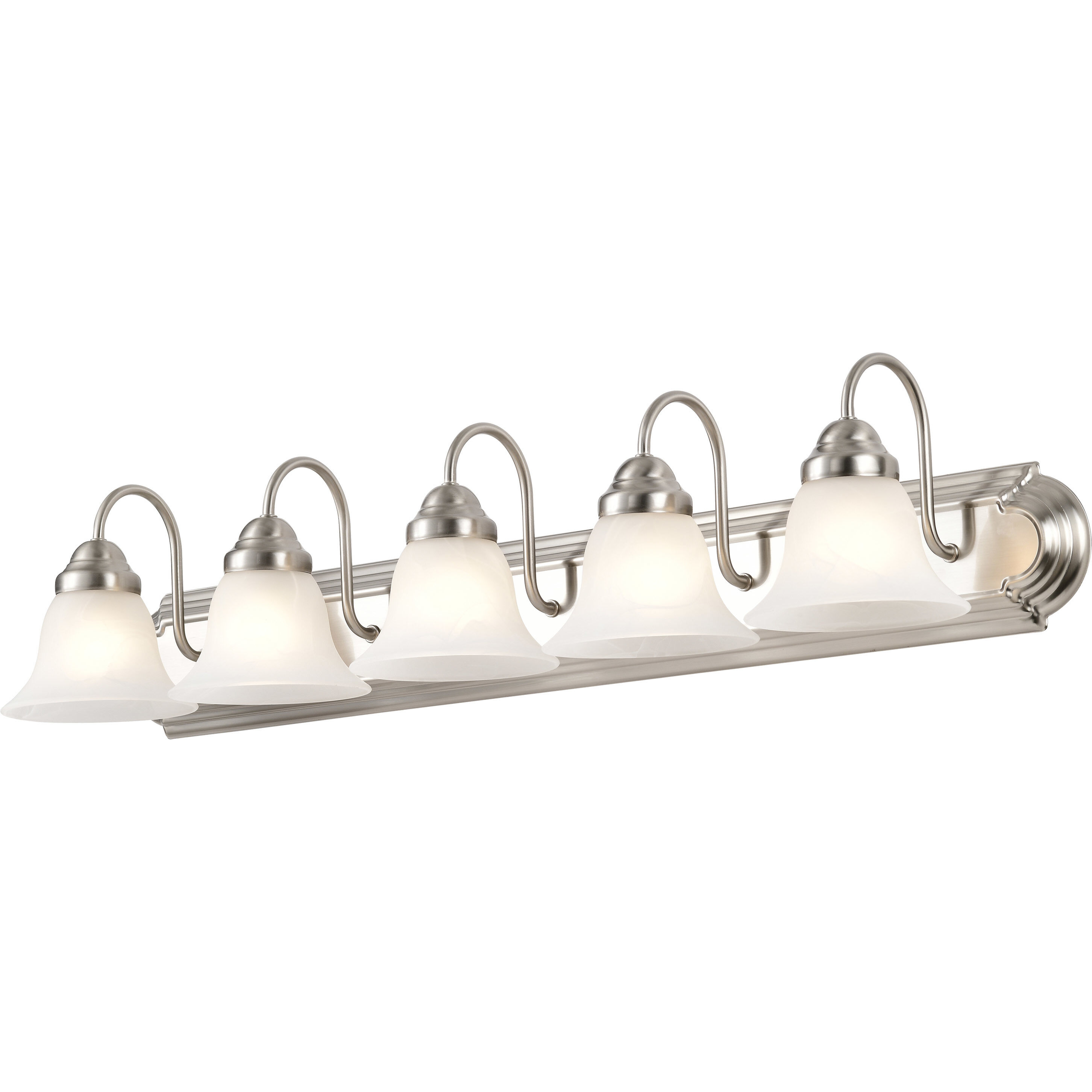 Ballerina 5 Light 36 inch Brushed Nickel Vanity Light Wall Light