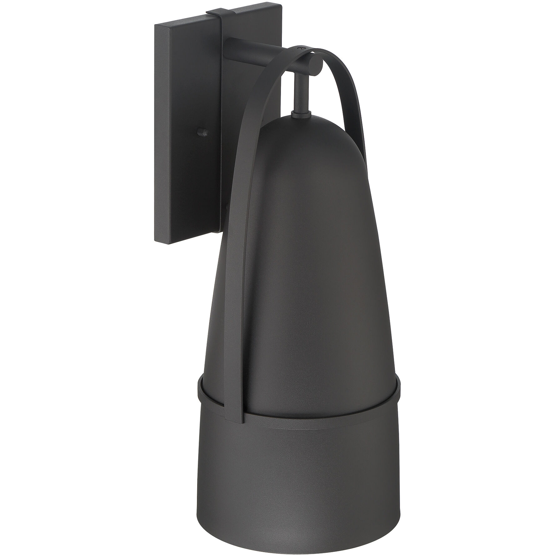 Rue 1 Light 18 inch Black Exterior Wall Lantern