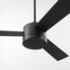 Allegro 52 inch Black with Matte Black/Walnut Blades Ceiling Fan