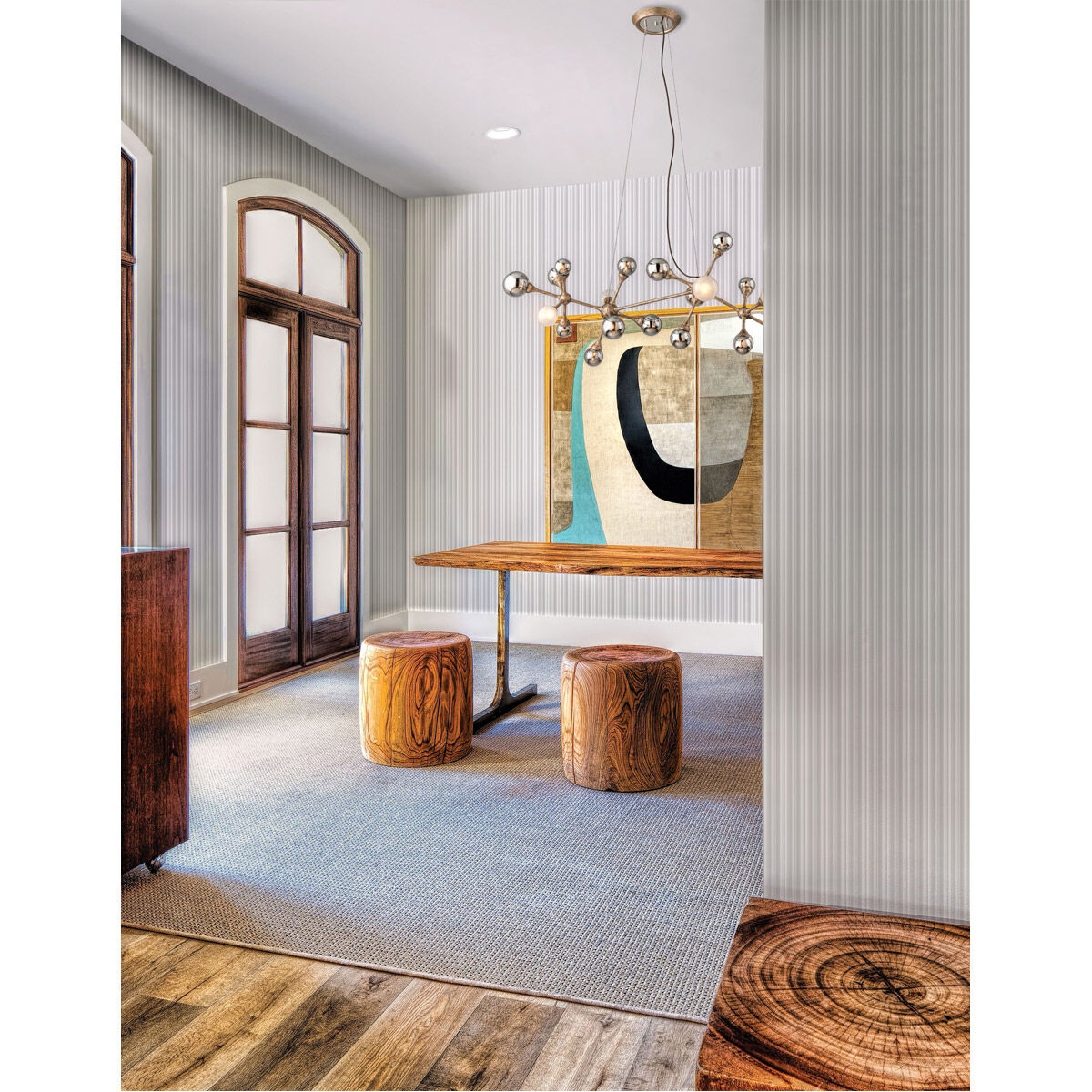 Element 20 Light 47.25 inch Vienna Bronze Linear Pendant Ceiling Light