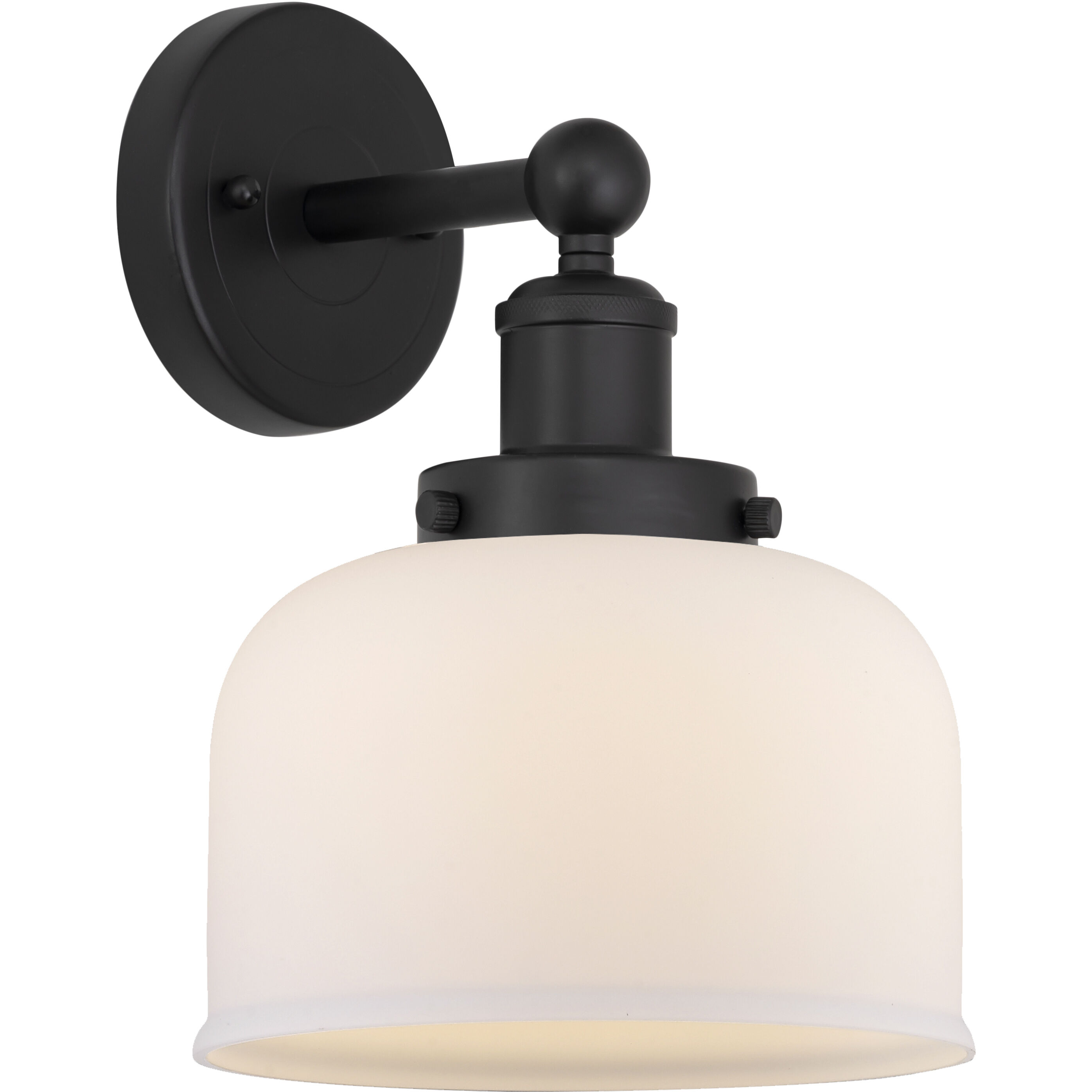 Bell 1 Light 6.5 inch Matte Black Sconce Wall Light