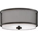 Modern 3 Light 14.75 inch Oil Rubbed Bronze Flush Mount Ceiling Light